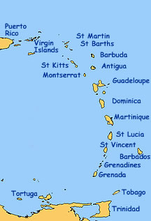 Caribbean Map