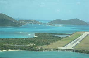 Landing at the BVI airport
