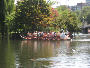 The Swan Boats in Boston Garden