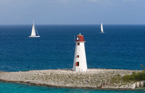 bahamas yacht charer itinerary - Nassau lighthouse