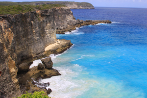 The beautiful coast of Guadeloupe