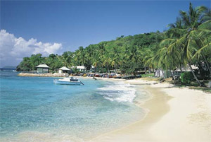 The beaches of Mustique