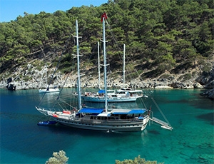 A gorgeous gulet in Gocek Turkey