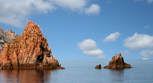 The redcliffs of Corsica