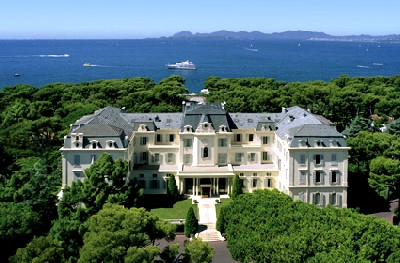 The Eden Roc Hotel, looking west toward the Lerin Islands