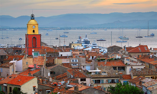 the Golfe of St Tropez as viewed from the old town