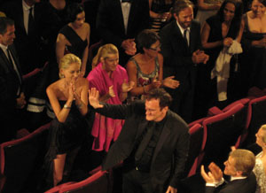 Tarantino and Sharon Stone at the Showing of Inglorious Basterds, Cannes Film Festival