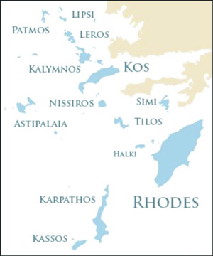 Dodecanese Islands Map