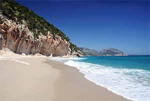 Sardinia Luxury Yacht Charter - a Sardinia beach
