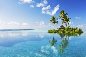 A bungalow on the Maldives