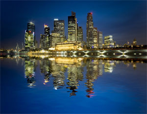 Singapore at night