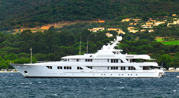 A glorious Super Yacht in the Mediterranean