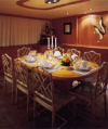 The inside dining area