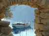 Archored in a peaceful bay