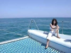 Relaxing on board in the sun