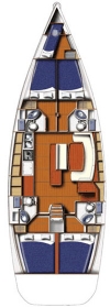 Charter Yacht Beneteau 515-4 cabin + 1 single-AC-Grenadines