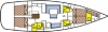 Charter Yacht Oceanis 54 - 5 Cabins - Turkey