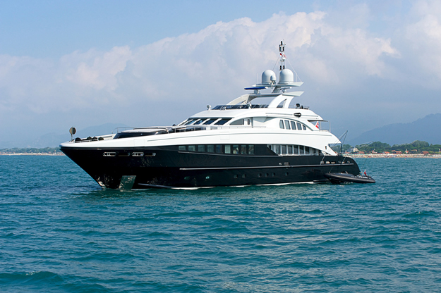 A super yacht charter in the Mediterannean