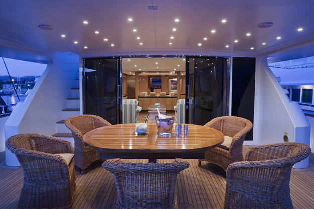 Luxury Yacht Al Fresco Dining