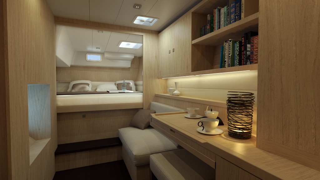 Extensive and comfortable owner's cabin.