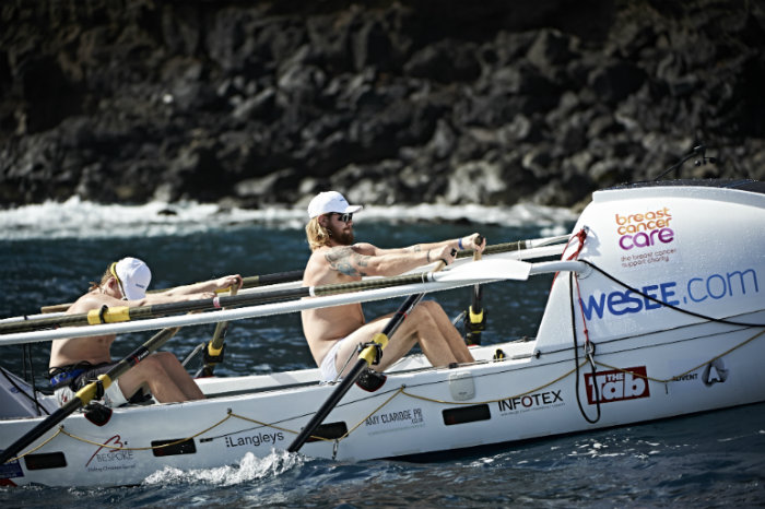 Jamie and Luke Rowing