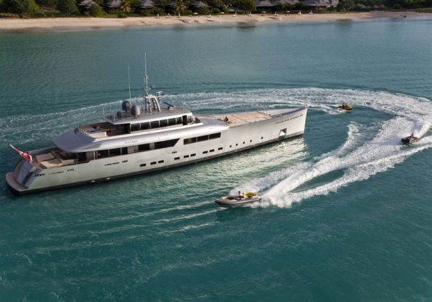 A futuristic and eye catching yacht!