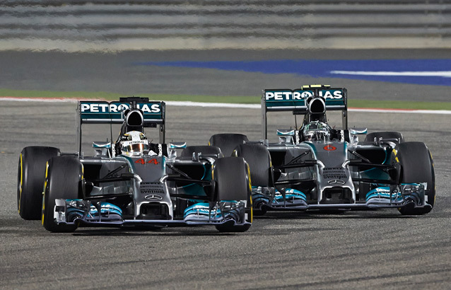 Hamilton-Rosberg-Mercedes-AMG-F1-GP-Bahrain-2014