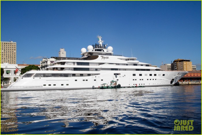 Luxurious yacht "Topaz" where Leonardo DiCaprio will be staying for the World Cup.