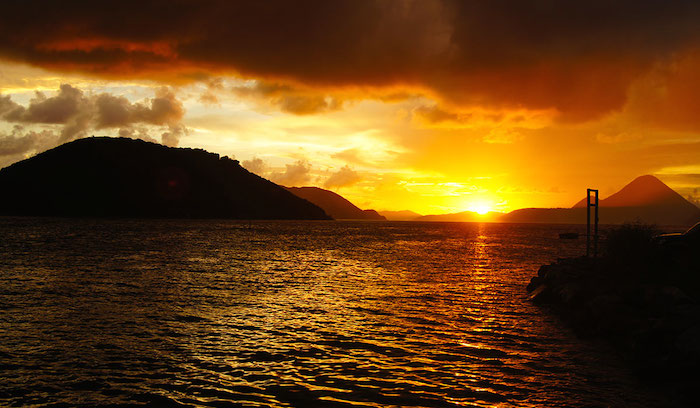 Sunset at Fish N' Lime, Tortola