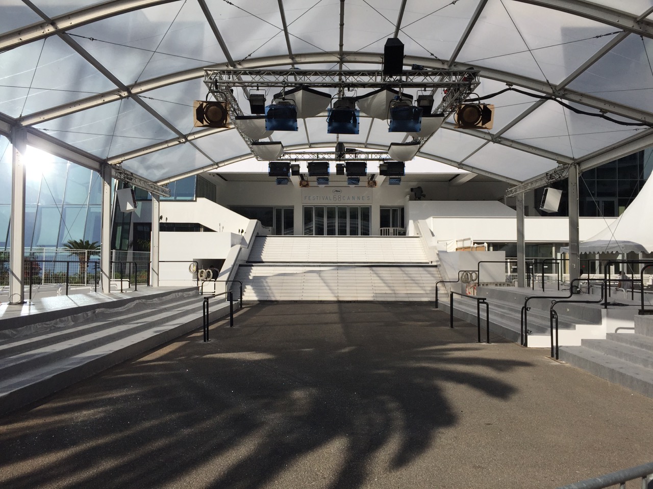 The Palais des Festivals is ready to welcome the 68th Cannes Film Festival 2015