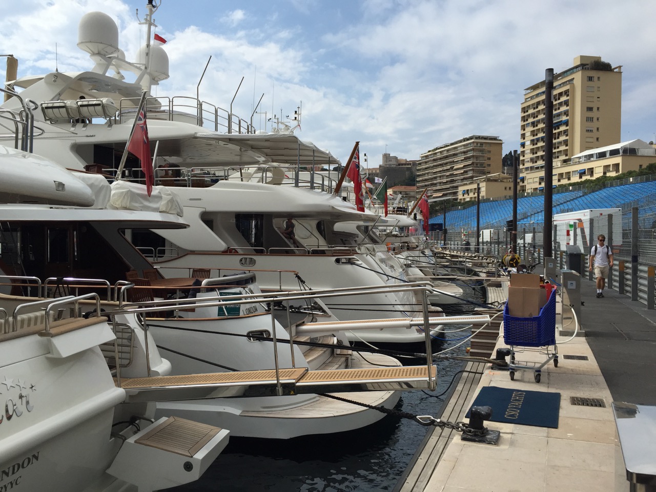 Yachts at Tabac Corner Monaco Grand Prix