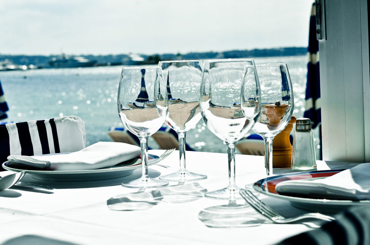 Enjoy lunch in the sun or dinner at Tetou in Golfe Juan