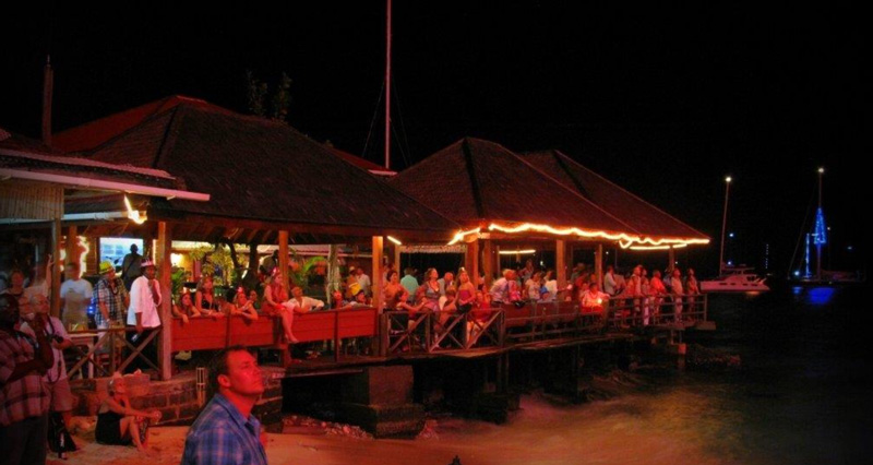 Party at Basil's Bar on the island of Mustique!
