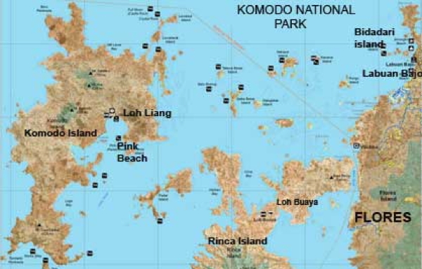 Komodonationalpark-Map