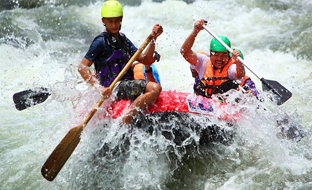 Whitewater rafting