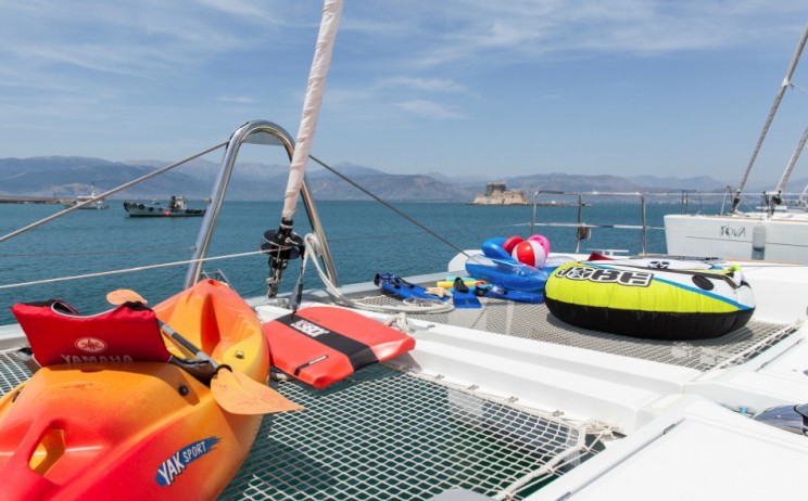 Catamarans are ideal for exploring the numerous islands of Greece