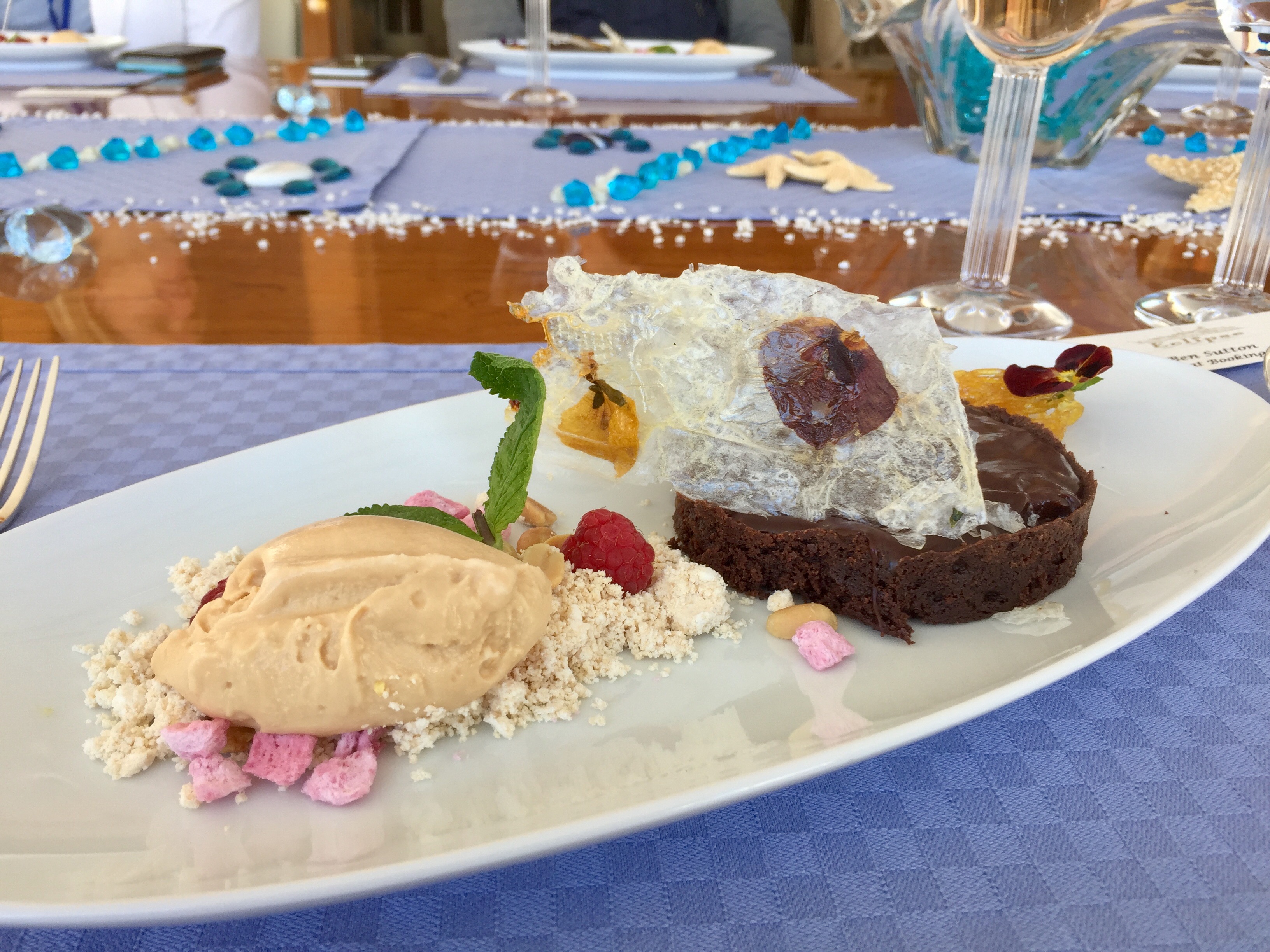 ECLIPSE - Luxury Motor Yacht - Fine Dining Chocolate Dessert