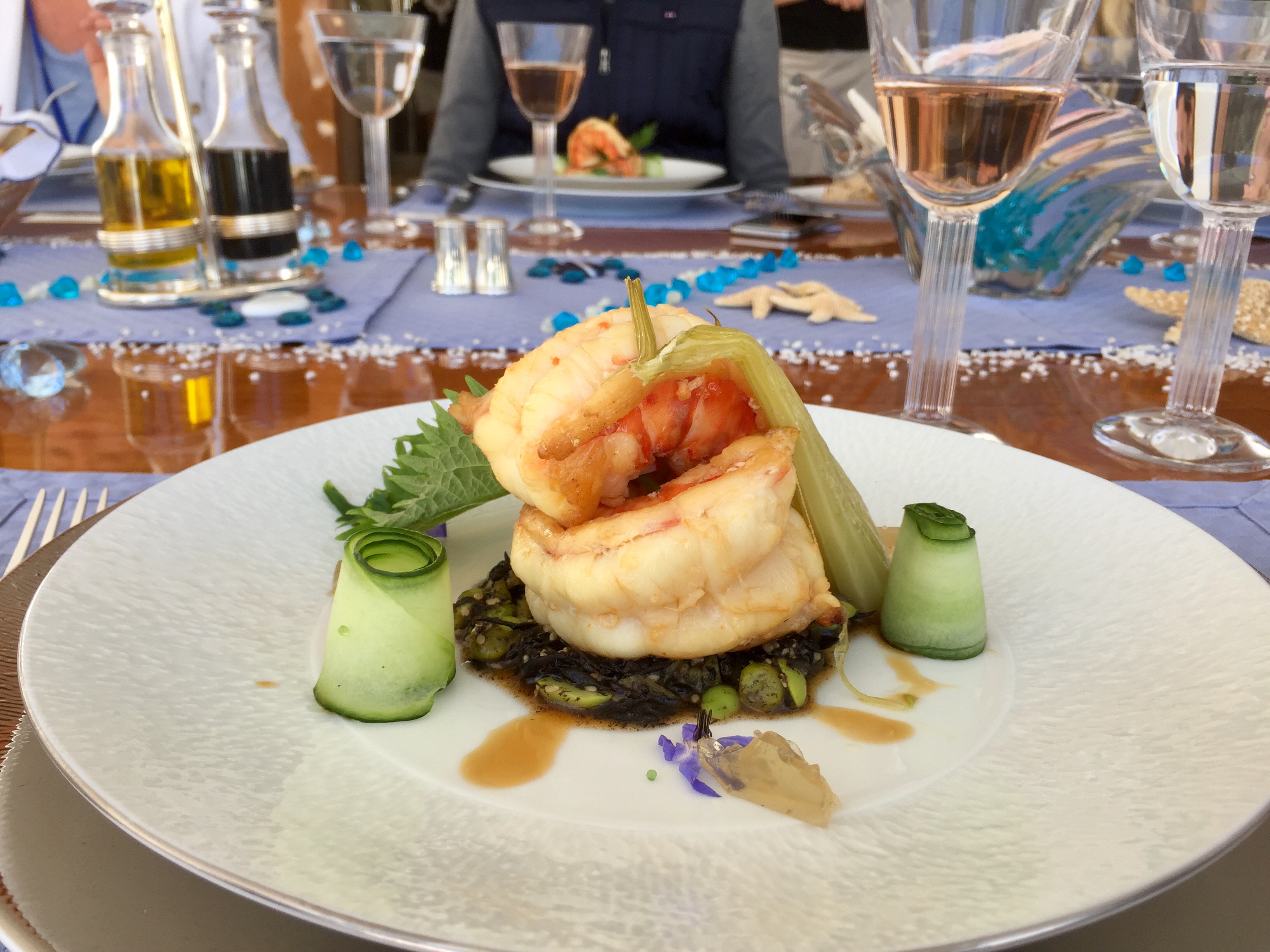 ECLIPSE - Luxury Motor Yacht - Fine Dining Prawn Starter