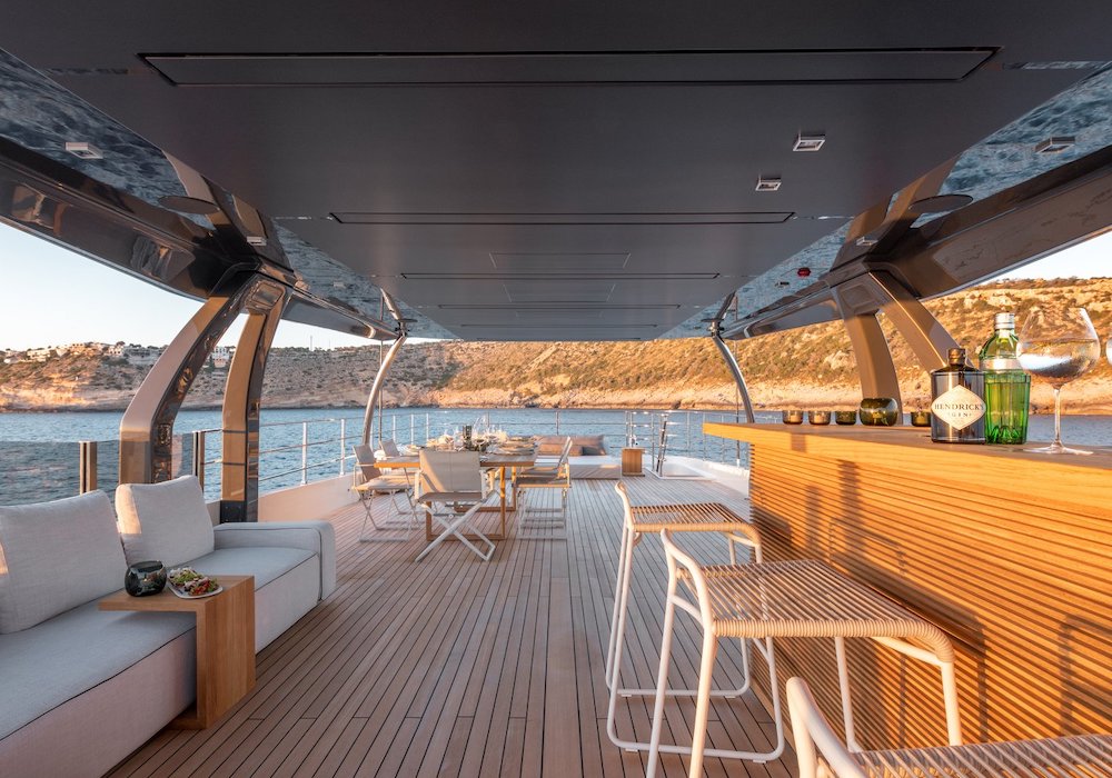 SANGHA Ferretti Yacht Bridge Deck