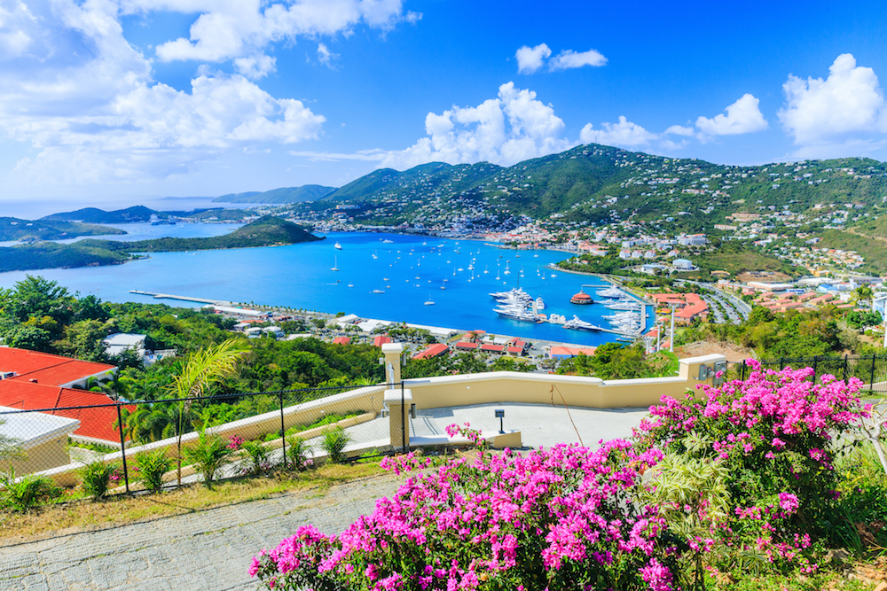 USVI motor yacht charter itinerary