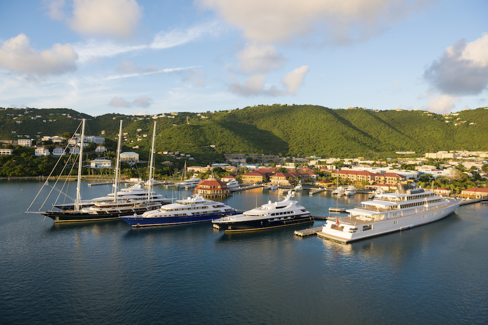 charlottle amalie bay motor yacht itinerary