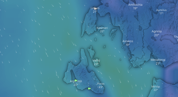 ionian prevailing winds