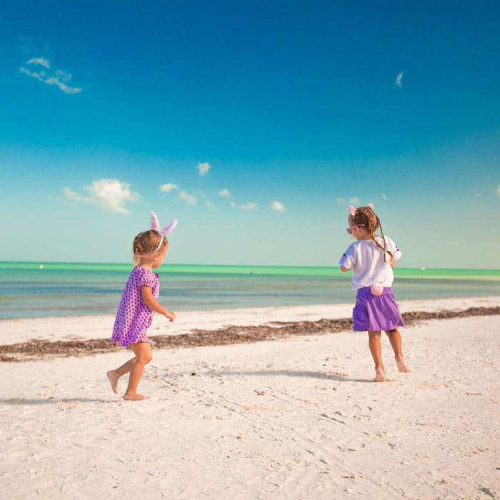 Having fun on the beach during your Easter Holiday yacht Charter