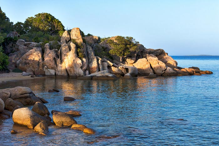 Fascinating rock formation in Cannigione, Sardinia