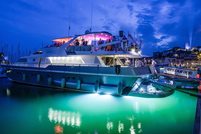 Host your party on a yacht, in Cannes