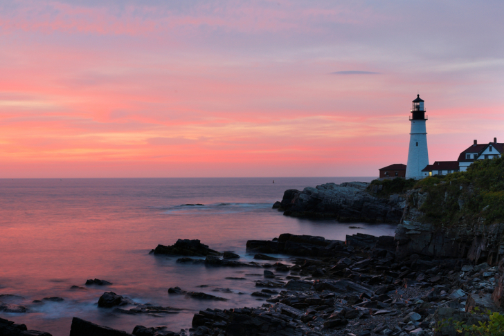 The gorgeous Maine sunset