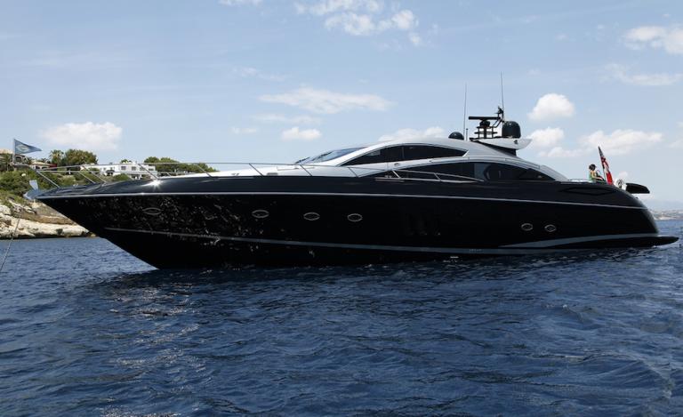 Luxury Crewed Motor Yacht Hooligan Sunseeker Predator 82 4 Cabins Palma Mallorca Ibiza Port Formentera Boatbookings