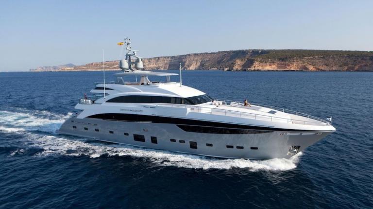 Luxury Crewed Motor Yacht Imperial Princess Beatrice Princess 131 5 Cabins Amalfi Coast Sicily Monaco Cannes St Tropez Boatbookings