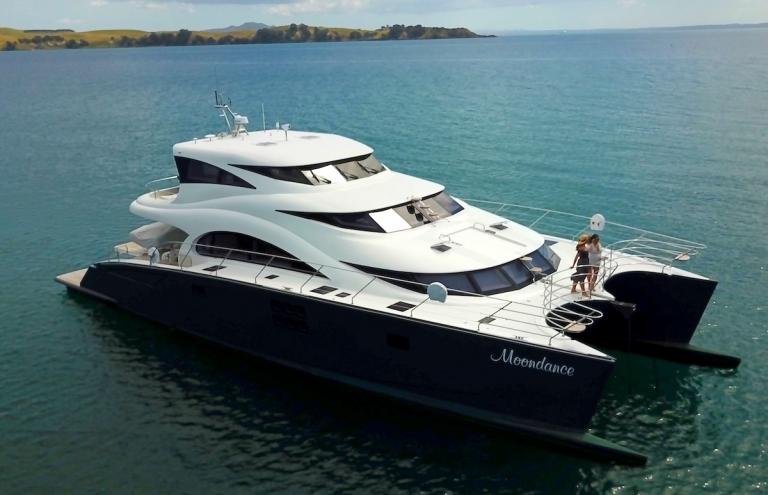 Crewed Power Catamaran Moondance Sunreef 70 3 Cabins Auckland New Zealand Boatbookings