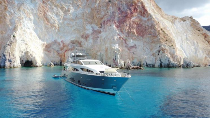 dragon, crewed motor yacht, Greece yacht charter